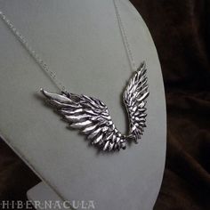 Ascend -- Handmade Necklace in Sterling Silver / White Brass / Bronze Elegant Winged Metal Jewelry, Spiritual Winged Sterling Silver Jewelry, Elegant Wing-shaped Silver Jewelry, Elegant Silver Wing-shaped Necklace, Elegant Silver Wing-shaped Jewelry, Elegant Angel Wings Necklaces, Elegant Angel Wings Jewelry, Angel Wings Jewelry Gift, Elegant Angel Wings Pendant Jewelry