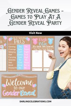 Visit Website Party Gender Reveal Ideas, Best Gender Reveal, Confetti Balloon Gender Reveal, Reveal Party Games, Games To Make, Gender Reveal Party Games