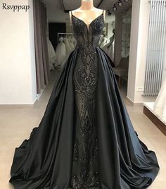 Black Wedding Gowns, Prom Dress Black, Black Ball Gown, Gothic Wedding Dress, Dark Wedding, Fantasy Gowns, فستان سهرة, Lace Dress Long, Ball Gowns Prom