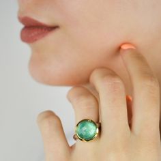 CHUNKY GEMSTONE RING, Aventurine Ring, Classy Gemstone Ring, Rings For Women, Silver Art Deco Ring, Large Statement Ring, Gift For Her Use the drop down list to select the color finish you prefer (plain silver, yellow gold). ⚜️Weight: 9,0gr   💎Gemstone: aventurine doublet 1,0 cm Beautiful and unique gemstone ring made with fine quality of aventurine doublet gemstone comes to life after special craftsmanship with 925 sterling silver and give us this one of a kind ring. 🦚 Visit my gemstone rings Chunky Statement Ring, Emerald Ring With Natural Stones For Gift, Gift Emerald Ring With Natural Stones, Aventurine Gemstone Ring Jewelry, Emerald Rings With Natural Stones, Modern Emerald Cabochon Rings, Round Emerald Rings With Natural Stones, Unique Emerald Ring With Bezel Setting, Unique Round Emerald Ring With Bezel Setting