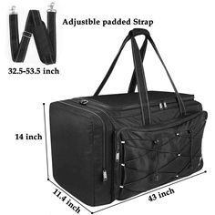 Baseball Duffle Bag Description Dimensions: 14*11.4*43 inches; Weight: ‎1.3 Kilograms; Material: Made of tough ripstop nylon material; Feature: Extra Large Capacity: Catchers gear bag has 4 compartments. Front pocket allows you hold clothes, cell phones or headphones. The main compartment can hold your catchers, helmets, gloves and more. Besides, there are 2 large pockets on both sides, one is the shoes compartment, and the other side is thermal insulation side pocket for you holding drinks Side Catchers Gear, Duffle Bag For Men, Baseball Backpack, Baseball Bag, Gear Organizer, Baseball Equipment, Laptop Rucksack, Bat Sleeve, Gear Bag