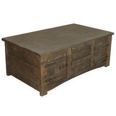 Atlantic 4 Drawer / 4 Door Coffee Table - Crafters and Weavers Southwest Furniture, Door Coffee Tables, Contemporary Victorian, Old Ship, Rustic Accessories, Wood Cocktail Table, Bright Furniture, Living Room Table Sets, Table With Drawers