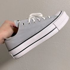 Size: Women 9 Color: Grey Condition: New Without Tags Gray Platform Lace-up Sneakers, Casual Gray Platform Sneakers, Casual Gray Platform Sneakers For Streetwear, Trendy Gray Low-top Platform Sneakers, Casual Gray Lace-up Platform Sneakers, Casual Converse Canvas Platform Sneakers, Gray Sneakers For Everyday Spring Use, Gray Everyday Sneakers For Spring, Converse Canvas Low-top Platform Sneakers