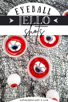 eyeball jello shots are shown in red and white