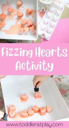 kids are playing with fizzing hearts activity