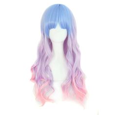 PRICES MAY VARY. 100% Brand New Material : 100% High Temperature Fiber Length: Approx 70cm/ 28 Inch Wig Cap Size: The maximum circumference Approx 20~21inch/51~53cm(Exist 1~2cm normal error), the size of wig cap is adjustable Package included:1 wig 1.Our wig product is made of Kanekalon fiber which is a thermostable Material and called "High-temperature resistance fiber". it can be curled or straightened by Electronic Hair stick under 120 degrees Celsius. Generally, The suitable temperature is a Estilo Harajuku, Purple Wig, Harajuku Style, Hair Styling Tools, Bleu Violet, Ombre Wigs, Unicorn Hair, Hair Replacement, Fancy Dresses Party