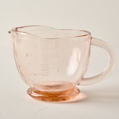 Blush Glass 4 Cup Measuring Cup Magnolia Kitchen, Magnolia Journal, Pinch Bowls, Magnolia Table, Glass Measuring Cup, Slotted Spoons, Ceramic Canister, Mug Rack, Measuring Cup