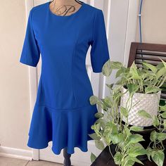 Forcast Royal Blue Peplum Hem Flare Mini Dress Size Us 6/Aus 10 Nwt Excellent Condition. Fully Lined. Cute For Work Or Any Occasion. Bought In Australia. Formal Blue Midi Dress With Ruffle Hem, Blue Formal Dress With Ruffle Hem, Fitted Blue Midi Dress With Ruffle Hem, Fitted Blue Dress With Ruffle Hem, Blue Fitted Dress With Ruffle Hem, Blue A-line Mini Dress With Ruffle Hem, Blue Fit And Flare Mini Dress With Short Sleeves, Blue Fit And Flare Dress For Work, Flare Mini Dress