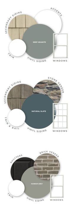 the different types of windows and doors are shown in this graphic diagram, which shows how they