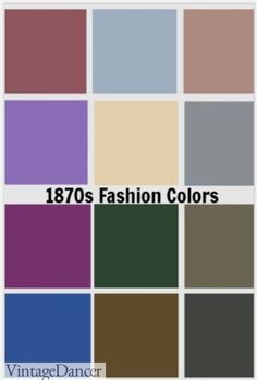 an image of different colors for clothing and accessories, with the words'1970s fashion colors