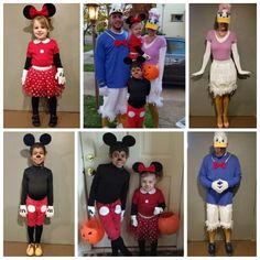 some people are dressed up in mickey mouse costumes