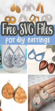 free svg files for diy earrings