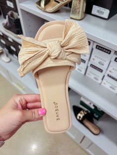 wide band slide with bow - nude fabric Sandals Aesthetic, Nude Fabric, Athleisure Shoes, Summer Tanning, Bow Sandals, If The Shoe Fits, Shoe Fits, 2024 Fashion, Wide Bands