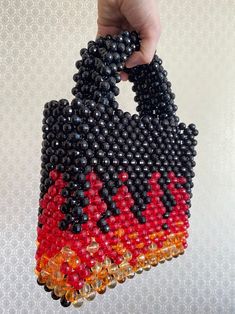 Flame Pattern Custom Desing Black Handbags, Fire Pattern Big Bag, Different Gift Ideas, Gift for Her - Etsy Turkey Black Beaded Handheld Shoulder Bag, Black Handheld Beaded Shoulder Bag, Gift Black Beaded Shoulder Bag, Handmade Black Handheld Bag, Black Handheld Shoulder Bag For Gift, Black Handheld Shoulder Bag Gift, Handmade Black Party Bag, Black Handmade Rectangular Bag, Black Handheld Bag As Gift