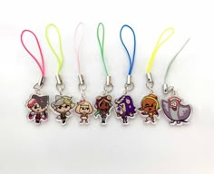 Single-sided phone charm/keychain featuring your choice of 7 Splatoon characters! Drawn by me. Printed on laser-cut acrylic, charm is 1 in. height. Art size are no bigger than a quarter. The Pearl Charm is about 2 mm shorter than the rest. Characters included: Callie Marie Pearl Marina Shiver Frye Big Man (Note: colors have been altered by the manufacturer slightly since the last batch. The primary photo has been updated to reflect the current colors. The same drawing was submitted both times, a Splatoon Keychain, Splatoon Characters, Pearl Marina, Callie Marie, Splatoon Idols, Pearl And Marina, Callie And Marie, Golden Egg, At Home Workout Plan