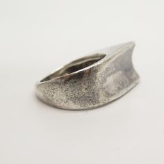 925 Sterling Sillver Vintage Modernist Signet Ring Size 6.5 Weight: 12.4g WELCOME TO PAWN SHOP We are an actual pawn shop and have been in business for over 25 years. Since 1990, our establishment has been serving a variety of clients by providing them with short term cash solutions and options of liquidity regarding their treasured heirlooms. Acknowledging that today′s customers are very sophisticated and are looking for a variety of investments, our acquisitions are hand-picked for our special Minimalist Silver Concave Ring, Minimalist Silver Ring With Concave Shape, Modern Silver Engraved Ring Stamped 925, Vintage Silver Concave Jewelry, Everyday Silver Engraved Ring Stamped 925, Everyday Silver Engraved Rings, Everyday Engraved Silver Rings, Vintage Silver Concave Ring, Vintage Sterling Silver Wide Band Ring Gift