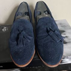 Euc (I Never Wore Them Out But They Were Tried On Indoors ) Dv Dolce Vita Marcel Navy Blue Suede Loafers. Size 6.5 Blue Suede Loafers, Navy Shoes, Dolce Vita Shoes, Suede Loafers, Shoes Color, Blue Suede, Flat Shoes Women, Loafer Flats, Loafers