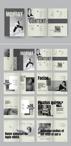 Monochrome Magazine Layout Magazine Template White Space Magazine Layout, Magazine Reference Layout Design, Magazine Articles Design, Layout Reference Design, Alternative Press Magazine, Fashion Magazine Moodboard, Book Magazine Design, Monochrome Design Graphic, Architectural Magazine Cover