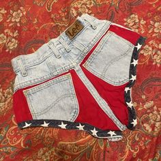 (eBay) Find many great new & used options and get the best deals for vtg Fredricks Of Hollywood Lee American Flag hot pants booty shorts daisy dukes at the best online prices at eBay! Free shipping for many products! Daisy Duke Shorts Outfits, Daisy Duke Outfit, Daisy Duke Shorts, Daisy Duke, Vintage Hollywood Glamour, Daisy Dukes, Halloween 2018, Trailer Park, Vintage Hollywood