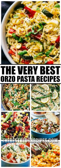 the very best orzo pasta recipes for any type of meal that is ready in under 30 minutes