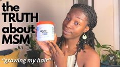 MSM Powder for Fast Hair Growth !! | Orally vs Topically | Type 4 Hair Msm Benefits Hair, Msm Hair Growth Before And After, Msm Powder For Hair Growth, Msm For Hair Growth, Msm Benefits, Msm Hair Growth, Msm Powder, Growing My Hair, For Fast Hair Growth