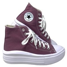 Converse Chuck Taylor Move Platform Ahlia Canvas Casual For Women Shoes A05477c Brand New With Box No Lid. 100% Authentic! The Next Best Thing To Walking On A Literal Cloudthe All Star Move. An Ultra-Lightweight Platform Brings Bold Lift And Comfort To Your Look Without Weighing You Down. Because Let’s Face It, You’ve Got Things To Do. Durable Canvas Upper For That Classic Chucks Look And Feel Ortholite Cushioning Helps To Provide Optimal Comfort A Lightweight, Molded Platform Adds Height Withou Casual Purple Platform Sneakers With Round Toe, Purple High-top Platform Sneakers, Casual Purple High-top Platform Sneakers, Converse Canvas Shoes With Contrast Sole, Purple Canvas Sneakers With Round Toe, Converse Platform Lace-up Canvas Shoes, Converse High-top Sneakers With Branded Insole, Purple Platform Lace-up Sneakers, Converse Canvas Platform Shoes With White Sole