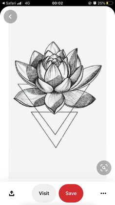 an image of a lotus tattoo on the app