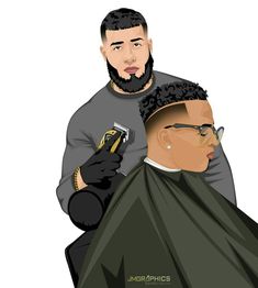 Barber Shop Drawing Art, Barber Pictures Art, Barber Cartoon Art, Barber Shop Illustration, Barber Clipart, Barber Pictures, Hair Salon Art, Fade Haircut Designs