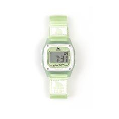 Style: FS101195Introducing the freshest addition to the lineup – the Shark Watch Lime, your zesty coastal adventure companion, ensuring you stay on time whether you're catching waves or conquering rugged terrain. Crafted for land and ocean escapades alike, this water-resistant digital watch ensures precision in timing your surfing heats and keeping you on track. Meet our new collection: the Sea Glass series of digital surf watches. Inspired by the ocean's shaping of sea glass, these watches feat Shark Watch, Shark Clip Watch, Surf Watch, Freestyle Watch, Watch Safes, Nixon Watch, Cute Shark, Black Neon, Digital Watch