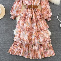 Size Chart (cm)One Size :Length 128 Bust 100 Sleeve 60 Shoulder 40 Waist 60-90 Summer Long Dress, Folk Print, Long Dress For Women, Luxury Party, Blue Chocolate, Long Summer Dresses, Vintage Summer, Dress For Women, Red Yellow