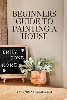 emily rone home sign- beginners guide to painting a house Secret Painting, Painting Hacks, Diy Beginner, Montana Homes, Tips And Advice, Home Reno, Painting Tips, Interior Paint