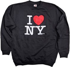 These I Love NY crewneck sweatshirts are flying off the shelves in NYC. Soft and very comfortable light-weight sweatshirt has a quality screen print logo. Adult unisex "I Heart NY" sweatshirt is licensed with official neck tags and hang tags. Machine washable and makes a great gift for any New Yorker! Shirt is cotton and polyester blend - 60/40. I Heart Ny, Distressed Shirt, Winter Hats For Men, I Love Ny, Retro Tee, Branded Sweatshirts, Kids Pajamas, Hang Tags, Kids Sweatshirt