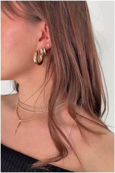 Elevate your look with our stunning gold jewelry selection! From delicate necklaces to statement rings, our collection offers a wide range of pieces to suit every style and occasion. Shop now and make a statement with our luxurious designs. Permanent Jewelry