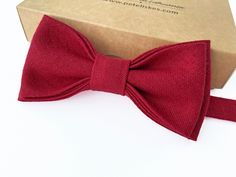 "E.Lash - Lithuanian designer specializing in handmade bow ties, pocket squares, cufflinks, earrings and other accessories since 2013. Custom color linen bow tie and/or pocket square and/or suspenders * Bow tie material: linen * Bow tie strap: same material (linen); * Handmade; * Type: pre-tied; * Accessories are packaged in stylish gift box; * E.Lash accepts custom and wholesale orders also (please contact E.Lash). D I M E N S I O N S: Adult Bow tie: * Width: ~2,3\" (6 cm); * Height: ~4,7\" (12 Classic Bow Tie For Suit Accessories As Gift, Classic Ties With Bow Tie Back For Gifts, Dapper Decorative Bow Tie As Gift, Classic Satin Bow Tie For Gift, Classic Satin Bow Tie As A Gift, Adjustable Detachable Bow Tie As Gift, Dapper Bow Tie With Decorative Bow For Gifts, Dapper Bow Tie As A Gift, Red Bow Tie For Black Tie Occasions