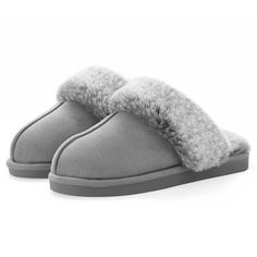 Womens House Slippers, Cute House Slippers, Rob Rausch, Wildflower Wildfire, Trendy Slippers, Outfit Collages, Winter Sandals, Grey Slippers, Cozy Slippers