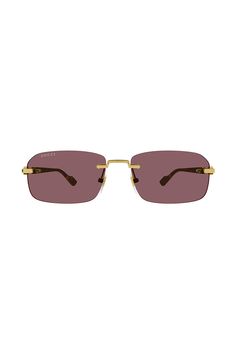 A narrow rectangular frame defines this pair of sunglasses in gold-toned metal, recalling popular styles from the '90s. A Web enamel detail and the Interlocking G feature along the temples, completing the silhouette with archival references. 100% UV Protection Frame height: 3.6cm Frame Width: 13.9cm Temple length: 140mm Lens height: 35.9mm Nose bridge length: 16mm Frame Material: Metal Popular Styles, Metal Sunglasses, Nose Bridge, Gucci Men, Popular Style, Gold Tone Metal, Uv Protection, Temple, Gold Tones