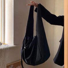 Large-capacity tote bag nylon all-match crossbody bag – IFAUN Fashion Tote Bag, Nylon Tote, Mode Inspo, Casual Tote, Black Tote, Nylon Bag, Black Tote Bag, Black Nylons, Womens Tote