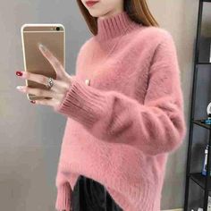 Fluffy Sweaters, Soft Sweaters, Winter Turtleneck, Oversized Sweater Women, Winter Knit Sweater, Fluffy Sweater, Cashmere Sweater Women, White Turtleneck, Comfortable Sweater