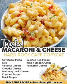 a poster advertising macaroni and cheese