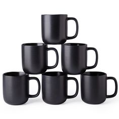 PRICES MAY VARY. HEALTHY&EXCELLENT VALUE : These mugs are made of degradable eco-friendly clay and fired at 2200℉ for 6 hours,making it free of lead and cadmium ,NO need to worry about harmful substance leaching into your drinking and food,advanced firing progress make it sturdy and chip-resistant for long use. 14OZ & VERSATILE : Perfect size for home and office daily use, even if you don't want to fill them, a normal cup of beverage is easier to handle without concern of spilling. Large capacit Bar Styling Ideas, Coffee Bar Styling, Coffee Mugs For Men, Office Coffee Bar, Coffee Canisters, Coffee Bar Station, Coffee Mugs Set, Farmhouse Coffee Bar, Rustic Mugs