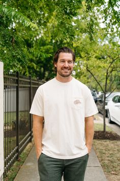 Life is SEW much better in our Sew Country T Shirt! Have you been to our Nashville store, or maybe you're just a fan of the style. Go Americana in our navy shirt with red rope writing, or more neutral in our ivory tee and brown rope writing. We finished them both off with a Sewing Down South cowboy hat - yeehaw y'all! You won't want to take off this comfy yet colorful, unisex tee: Soft-washed garment-dyed fabric Feels soft cuz it's 100% ring spun cotton by Comfort Colors Wears solid cuz the doub Casual Cream Short Sleeve T-shirt, Cream Cotton T-shirt For Streetwear, Casual Cream Pre-shrunk Tops, Cream Short Sleeve Cotton T-shirt, Casual Cream T-shirt, Off White Cotton Short Sleeve T-shirt, Cream Relaxed Fit Short Sleeve T-shirt, Cream Short Sleeve T-shirt With Relaxed Fit, Cream Relaxed Fit T-shirt With Short Sleeves