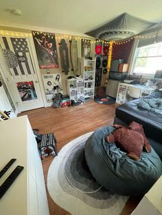 a room filled with furniture and lots of clutter