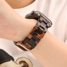 Our Best luxury designer Apple watch band fit iwatch series 6 5 4 3 straps. Our new arrival bestseller designs colors come in rose gold, gold, silver, black, pink, space grey, titanium, aluminum, gray & blue. In bling, steel, leather, scrunchies or silicone. We carry adapter sizes for 38mm, 40mm, 42mm, 44mm, men & women. At Nuroco.com we take pride in our high quality beautiful expensive looking affordable bands. We ship our bestselling fashion styles worldwide #applewatchbands #applewatch Smart Watch Strap, Ceramic Accessories, Ceramic Apple, Ceramic Accessory