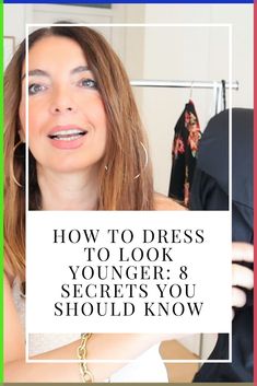 How to dress to look younger at 40? What colors to wear to make you look younger?How can I dress to look younger than my age?How should I dress to look 10 years younger? #beauty #over40 #over50 #over60 #over50fashion Look Younger At 40, Chic Travel Outfit, Dark Sweater, Camping Outfits, Look Older, Vintage Inspired Outfits, Fashion Mistakes, Young Fashion, Years Younger