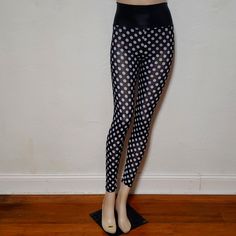 Nwt, Unworn, Factory Sealed In Original Packaging. Madison Ave Women's Sheer Mesh Black&White Polka Dot Leggings O/S Fits Most 90lbs-160lbs Sale Price 2 For $30 Mix&Match Tights&Leggings& Thigh High Socks No Irregularities, Flaws Or Imperfections. And Free . Polka Dot Leggings, Ombre Leggings, Flex Leggings, Fabletics Leggings, Gymshark Leggings, Tie Dye Leggings, Shiny Leggings, Green Leggings, Maternity Leggings