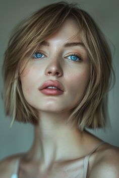 Haircuts For Fine Hair Brunette, Choppy Bobs, Hair Room, Fine Flat Hair, Hair Inspired, Hairstyles For Fine Hair, Trendy Bob Hairstyles, Wavy Bob Haircuts, Choppy Bob Haircuts