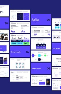 a bunch of different types of powerpoint slides