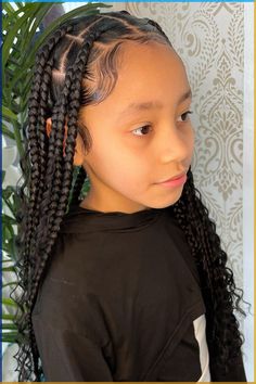 Like you, millions of parents are too concerned about the right hairstyles for their cute little angels. But have you ever tried the box braids for kids? Yes, it’s one of the coolest solutions to hairstyle-related problems for your kids.  You already know that box braids are square-shaped braided hairstyles that are protective in nature. Most of the time adult women tend to wear these lovely braids.  #boxbraidsforkids #kidsboxbraids #boxbraids Braided Hairstyles For Adults, Preteen Braided Hairstyles Kids, Box Braids For Little Black Girls Hair, Girls Box Braids Black Kids, Kid Boho Braids, Goddess Braids On Kids, Braids For 9 Yrs Old, Braids For 6th Graders, Hairstyles With Curls And Braids