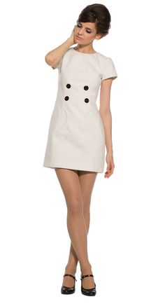 White Tie Dress, Sixties Style, Half Circle