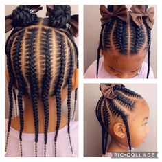 Braids Toddler Girl Black, Toddler Girls Braided Hairstyles, Braids Toddler Girl, Natural Hair Braid Styles For Kids, Children Cornrow Hairstyles Natural Kids, Toddler Cornrow Styles, Kids Hairstyles Girls Black, Kids Cornrow Hairstyles Natural Hair